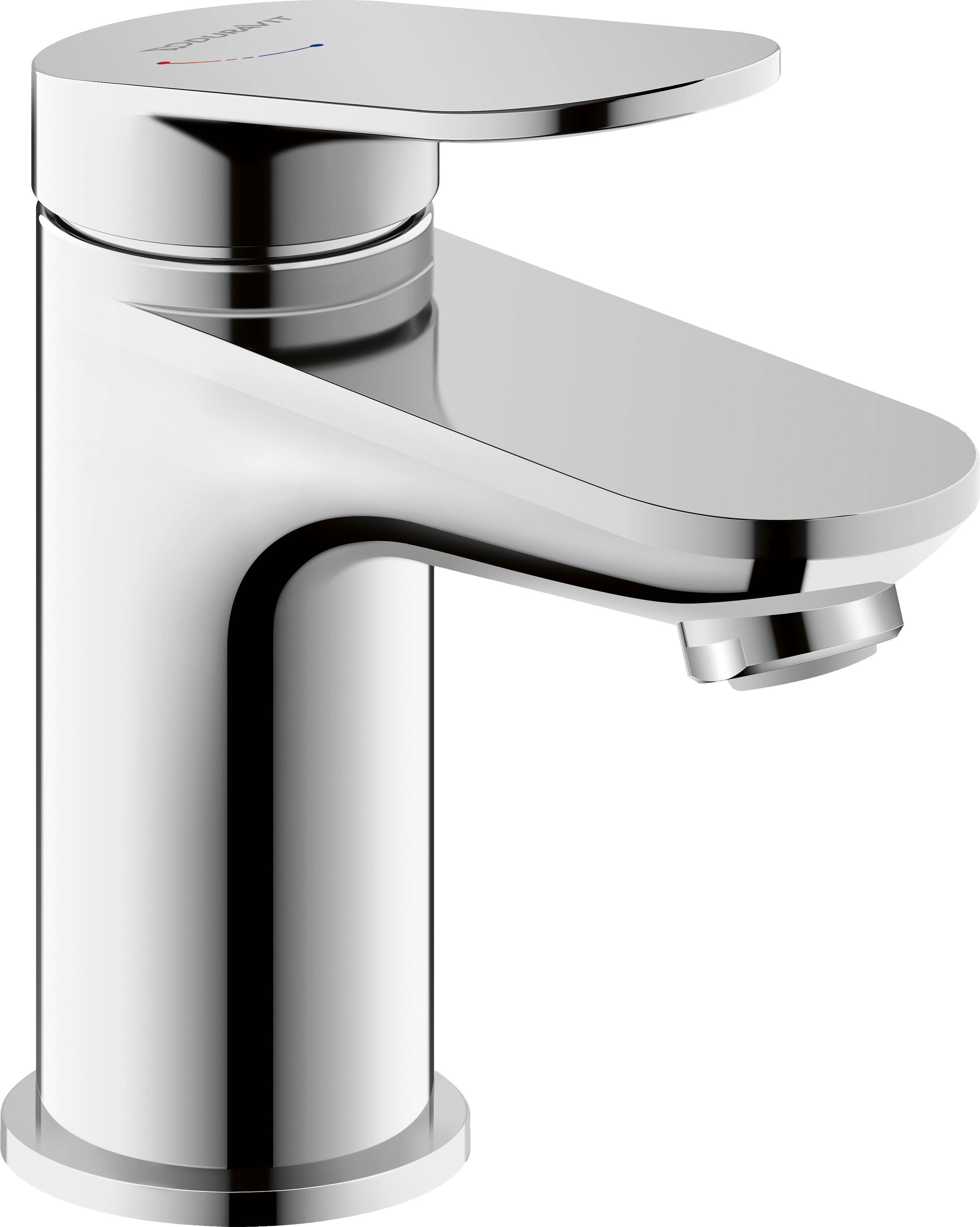 Duravit Wave single-lever basin mixer S with FreshStart function - drain set selectable