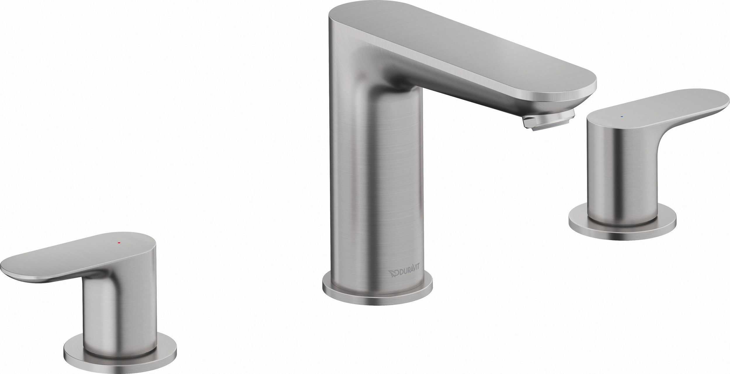 Duravit Wave 3-hole basin mixer with push-open pop-up waste - color selectable