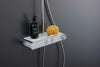 Duravit shower system with thermostat & glass shelf