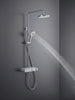 Duravit shower system with thermostat & glass shelf