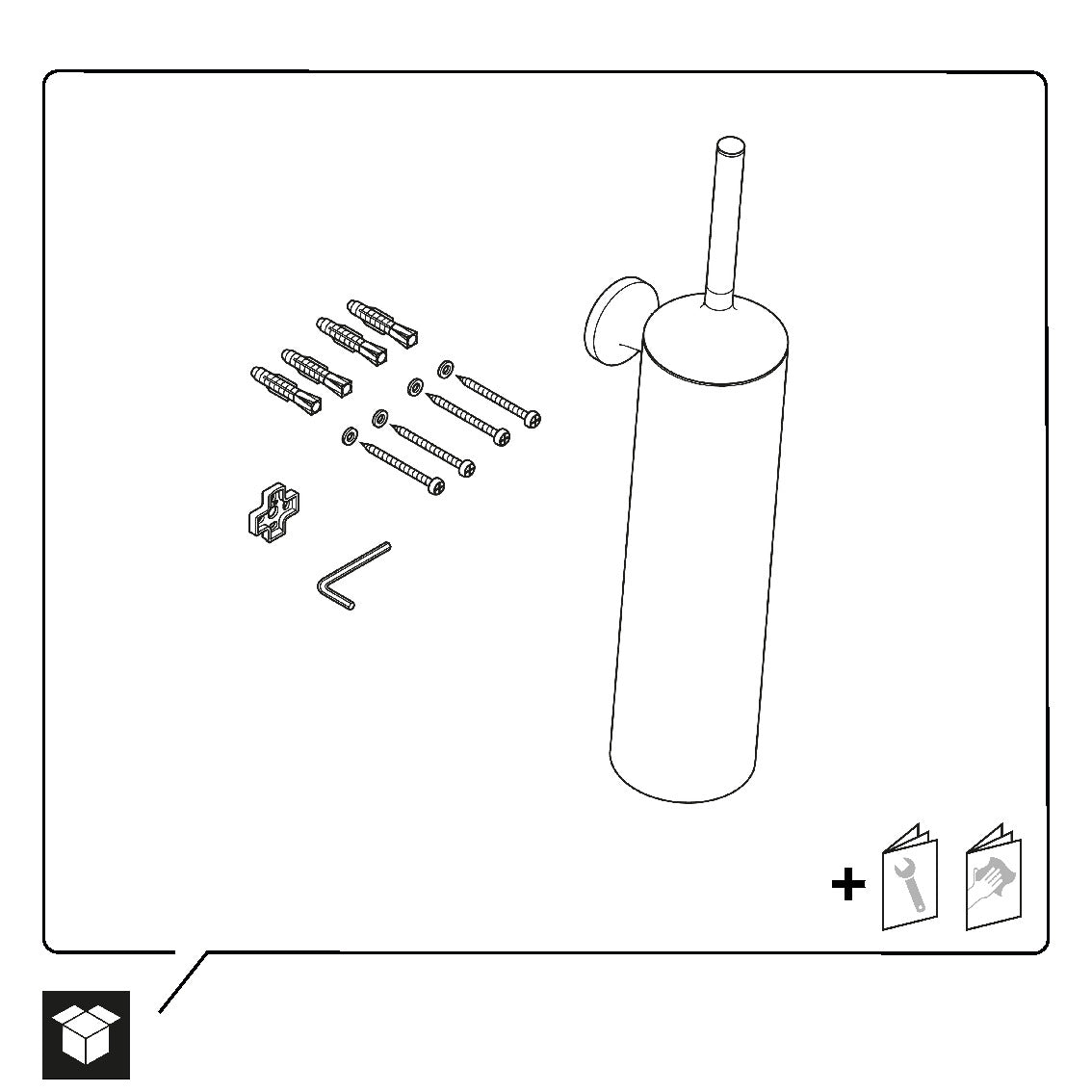 Duravit Starck T toilet brush set