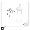 Duravit Starck T toilet brush set