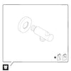 Duravit Universal wall connection elbow with shower holder