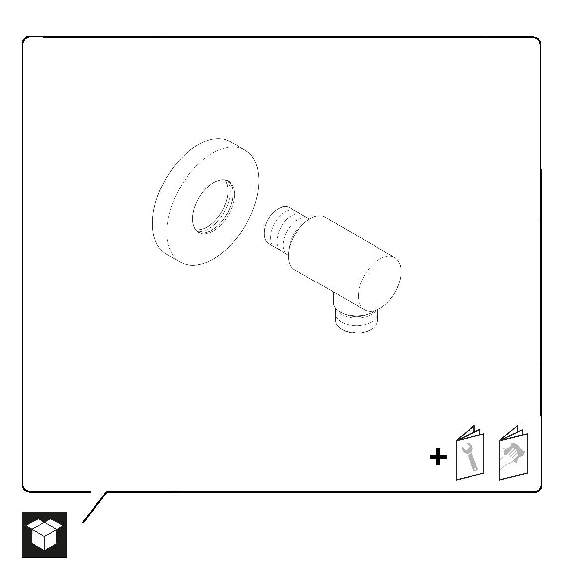 Duravit Universal wall connection elbow