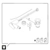 Duravit Wave single lever bidet mixer with pop-up waste and pull rod - color selectable