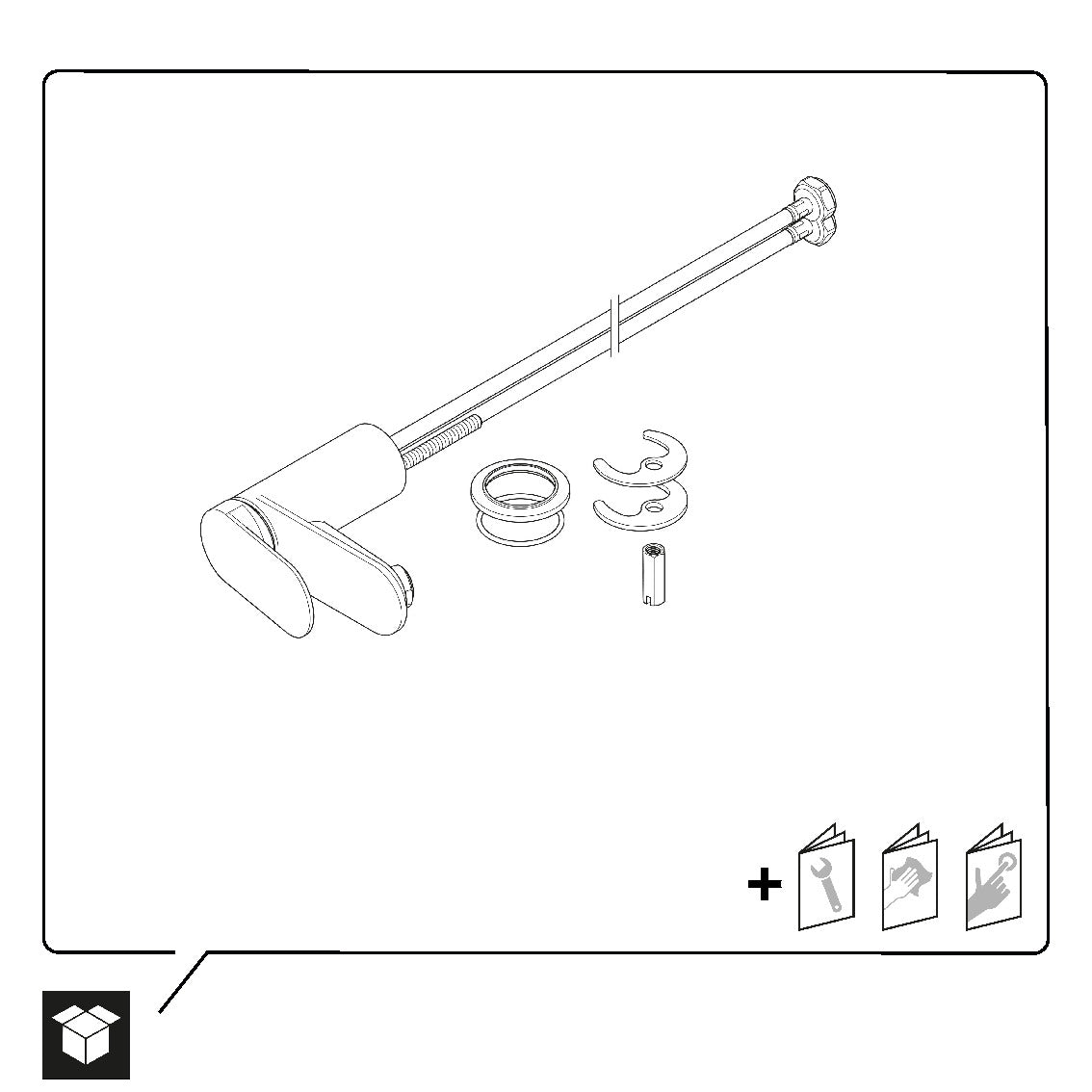 Duravit Wave single-lever basin mixer S with FreshStart function - drain set selectable