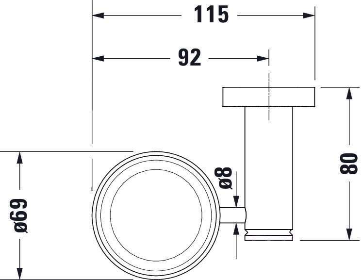 Duravit D-Code toothbrush tumbler