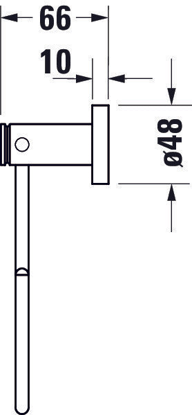 Duravit D-Code towel ring