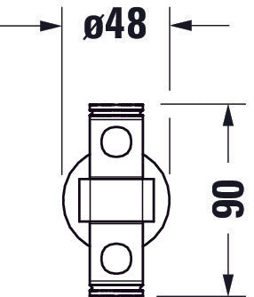 Duravit D-Code towel rail 