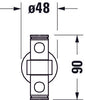 Duravit D-Code towel rail 