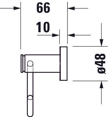 Duravit D-Code paper roll holder for 1 roll