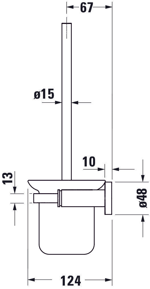 Duravit brush set D-Code