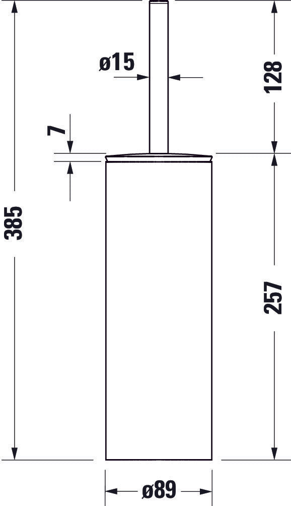 Duravit D-Code brush set