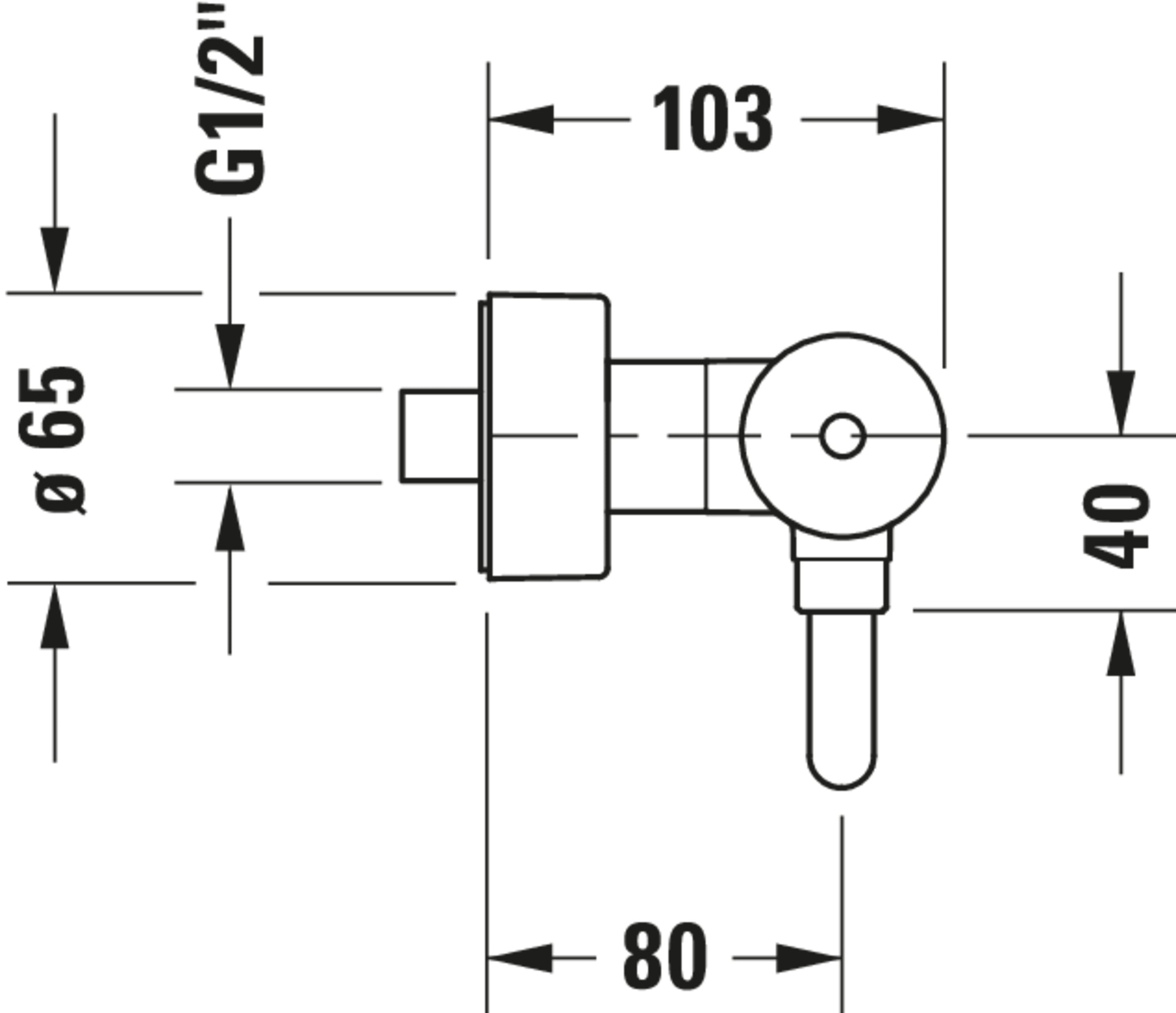 Duravit C.1 single-lever shower mixer exposed