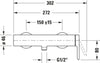 Duravit C.1 single-lever shower mixer exposed