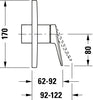 Duravit Wave single-lever shower mixer concealed