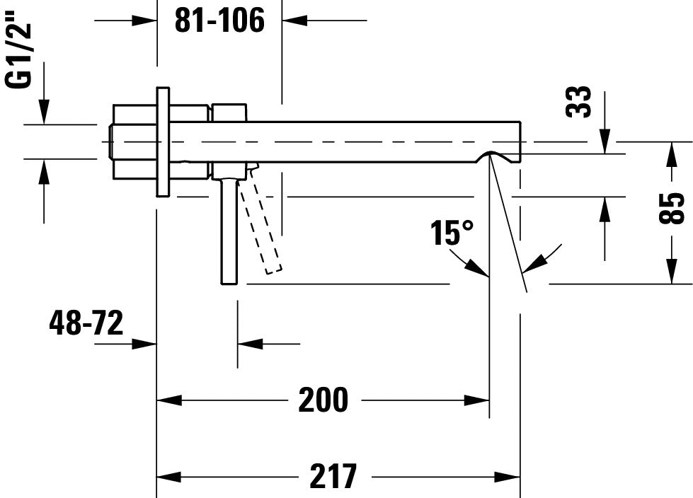 Duravit Circle single lever basin mixer 