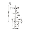 Duravit shower system with thermostat & glass shelf
