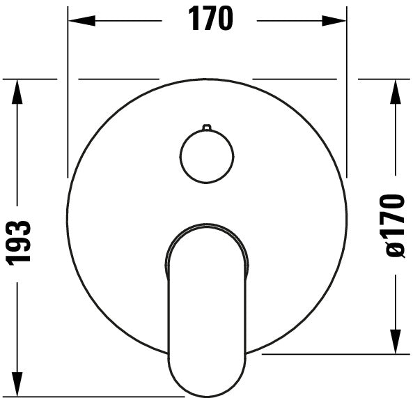Duravit Wave single-lever bathtub mixer concealed