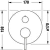 Duravit Circle single-lever concealed bath mixer