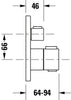 Duravit flush-mounted thermostat