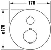 Duravit flush-mounted thermostat