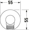 Duravit Universal wall connection elbow with shower holder