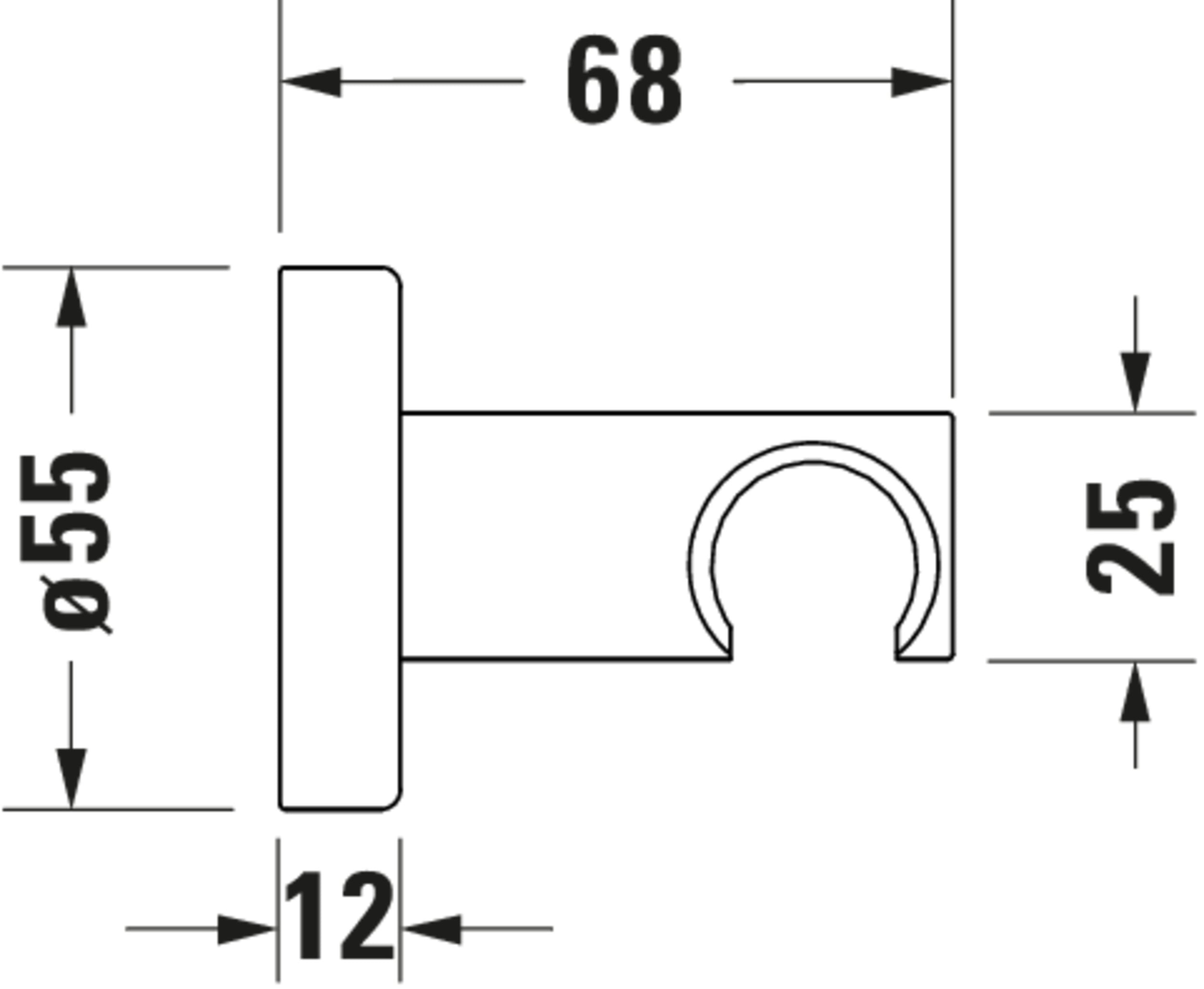 Duravit Wave bathtub fitting with thermostat