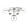 Duravit shower system with thermostat & glass shelf