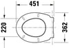 Duravit Univavo universal WC seat with soft-close mechanism