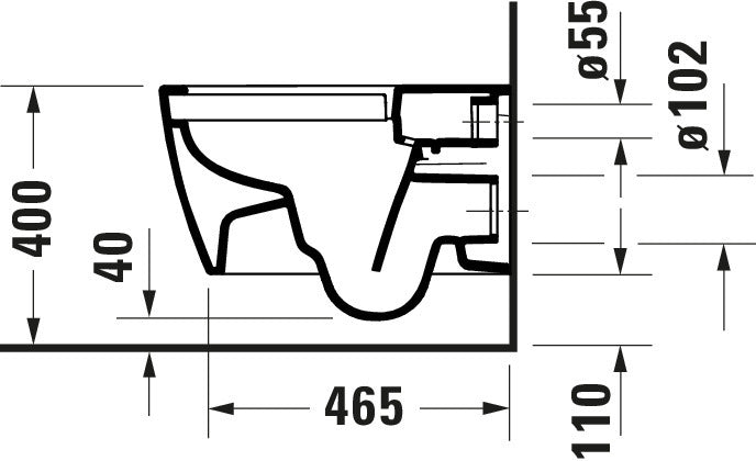 Duravit Soleil wall-hung WC set with toilet seat