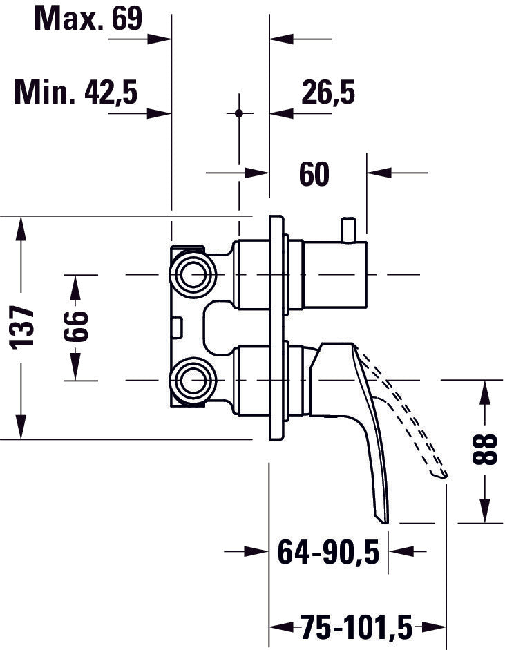 Duravit DuraVelez bath mixer