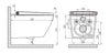 Shower toilet complete set Basic 1104 with Geberit Duofix pre-wall element