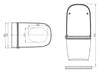 Shower toilet complete set Basic 1104 with Geberit Duofix pre-wall element