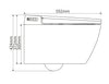 Shower toilet complete set 540 PRO with Geberit Duofix pre-wall element