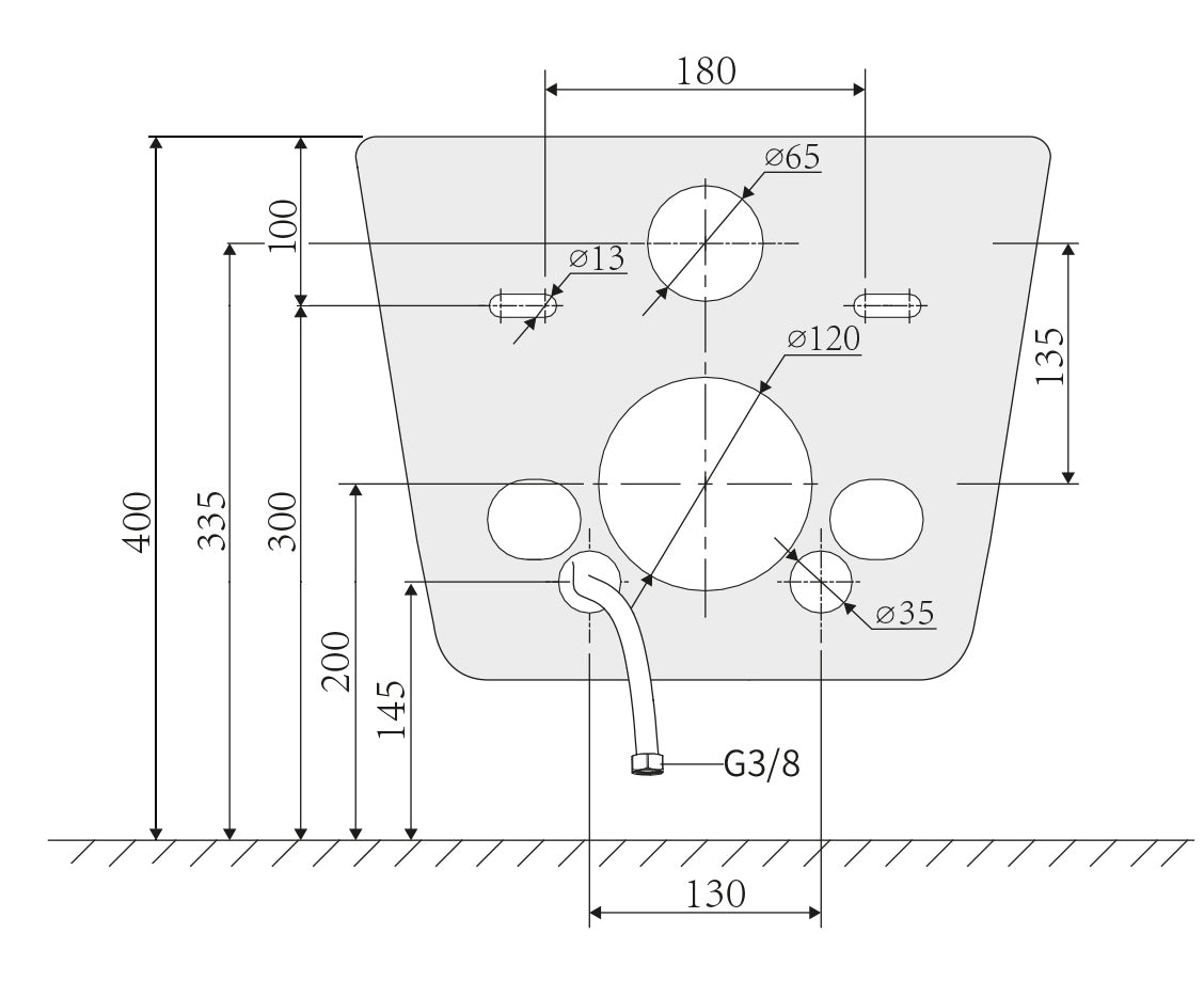 Shower toilet complete set 540 PRO with Geberit Duofix pre-wall element