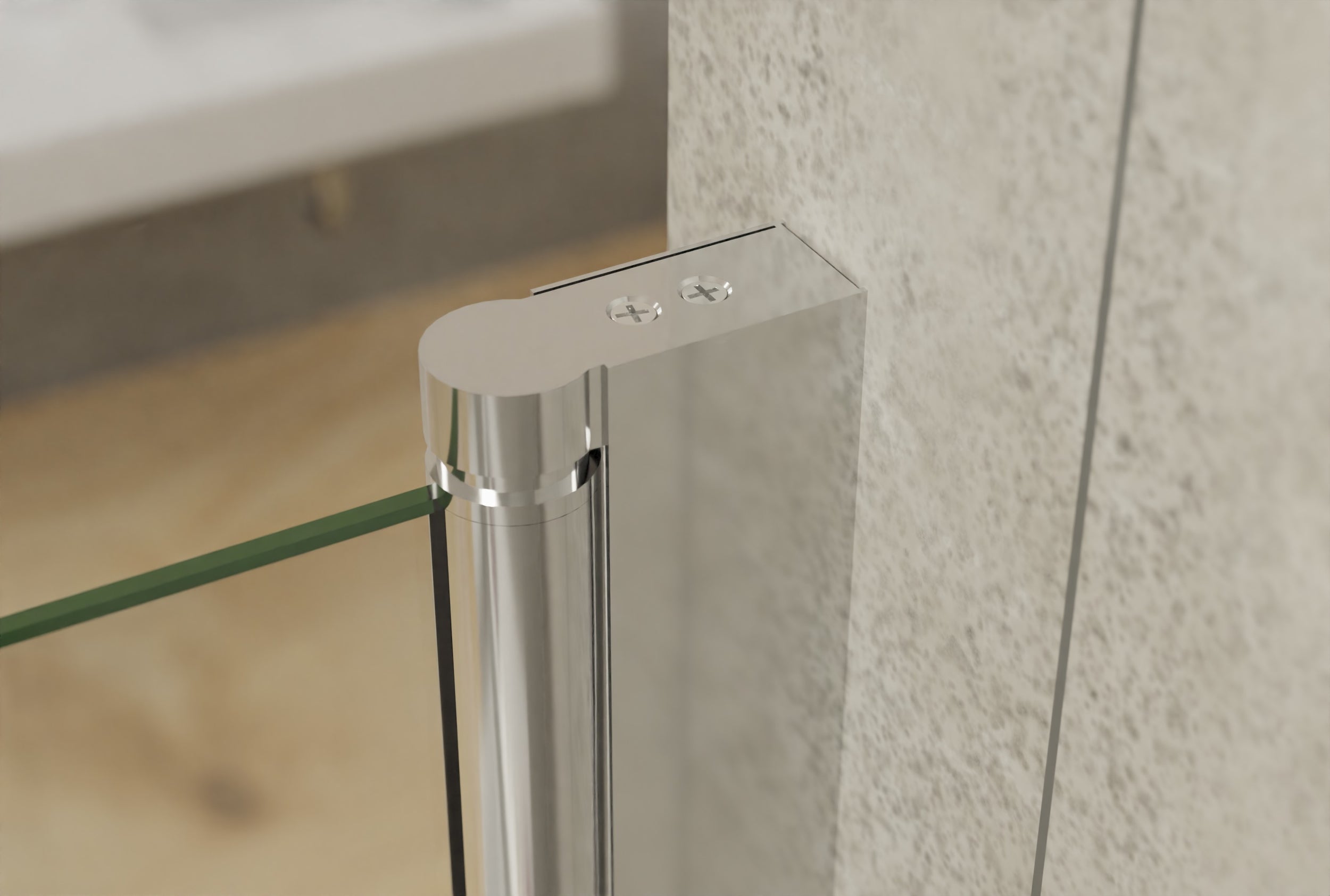 Shower enclosure Nano real glass 6mm NT201 - profile colour & size selectable