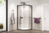 Round shower NT509 with sliding doors