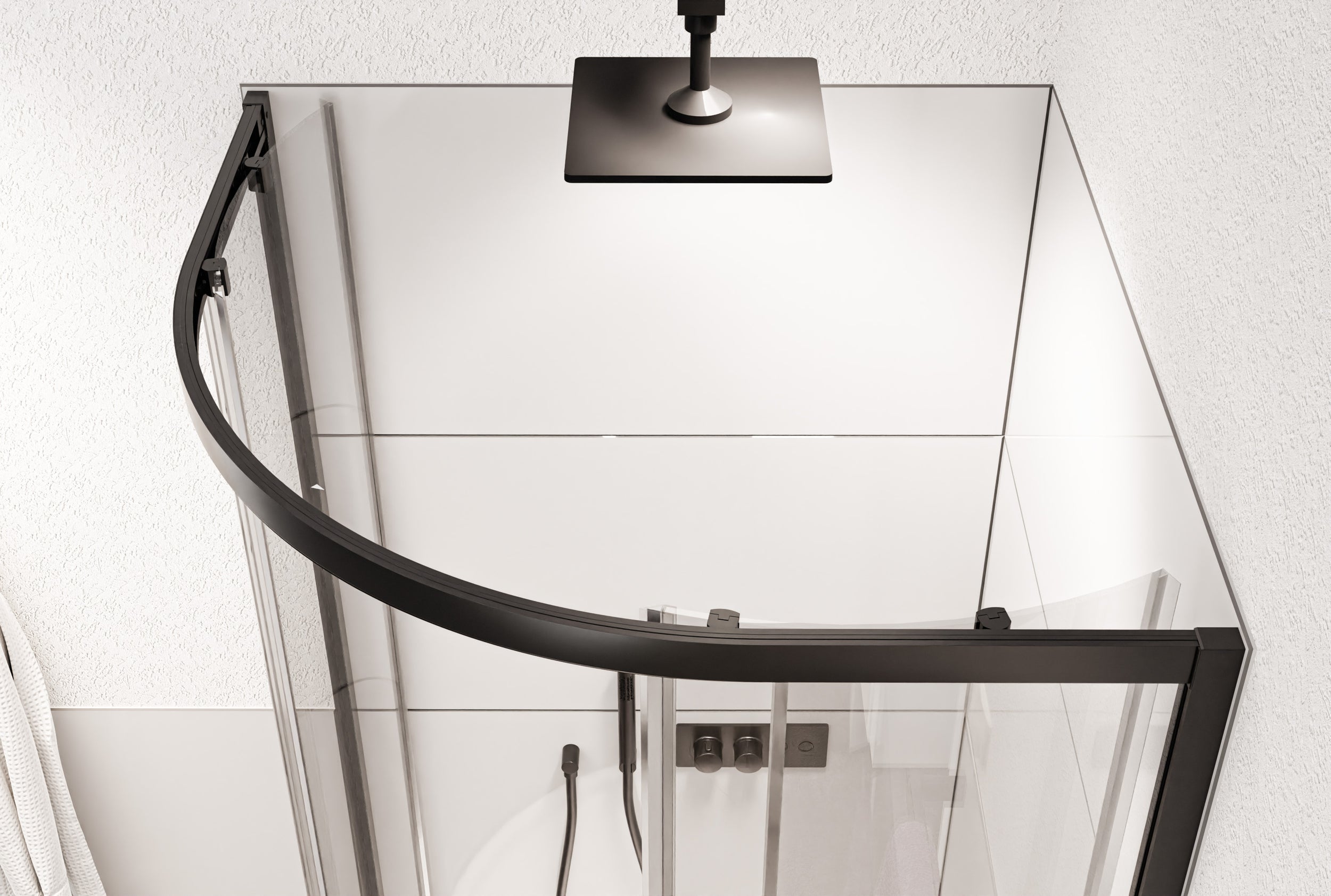 Round shower NT509 with sliding doors