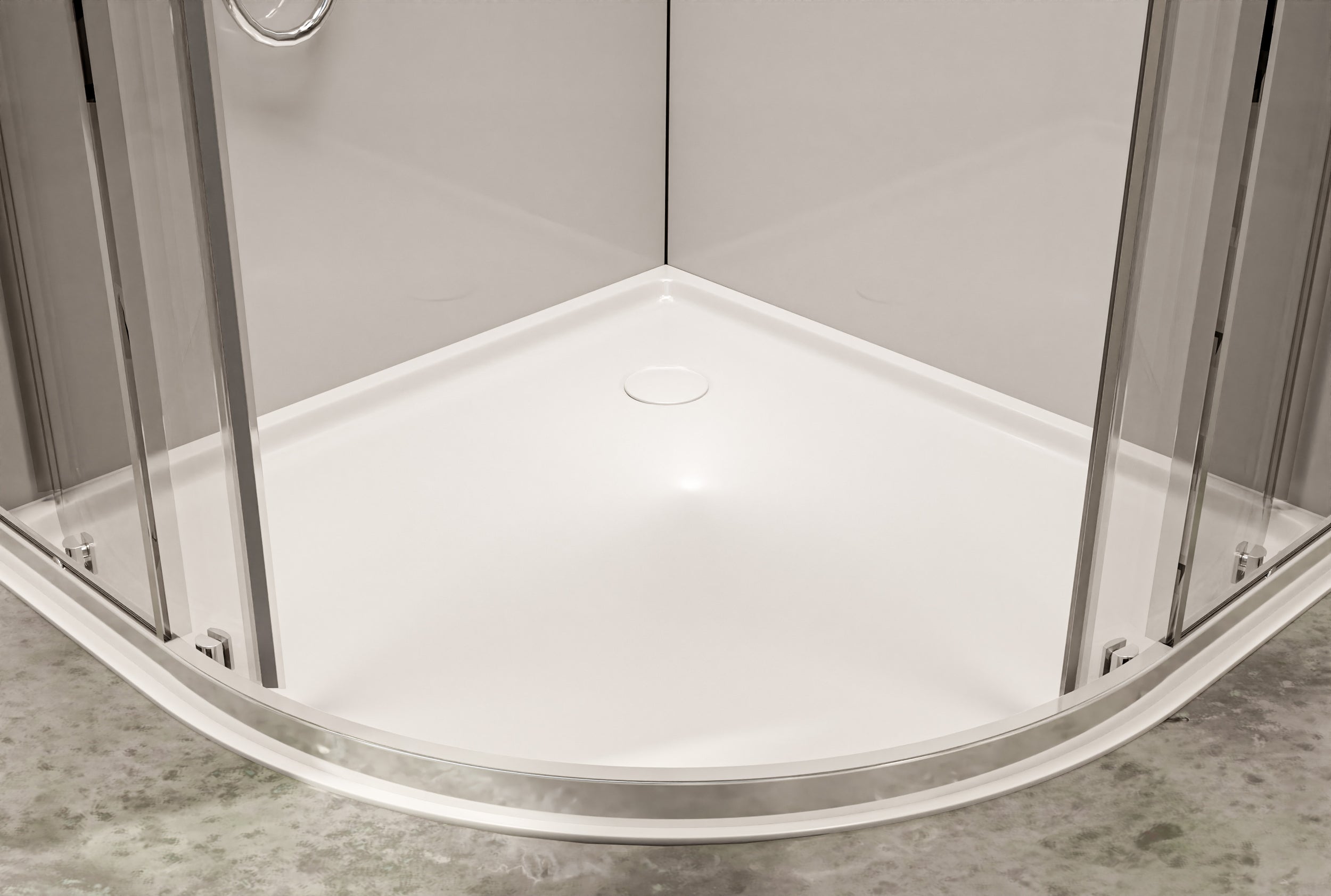 Round shower NT509 with sliding doors