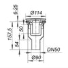 Dallmer shower tray drain housing