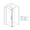 Shower enclosure Walk-in shower Nano NT109