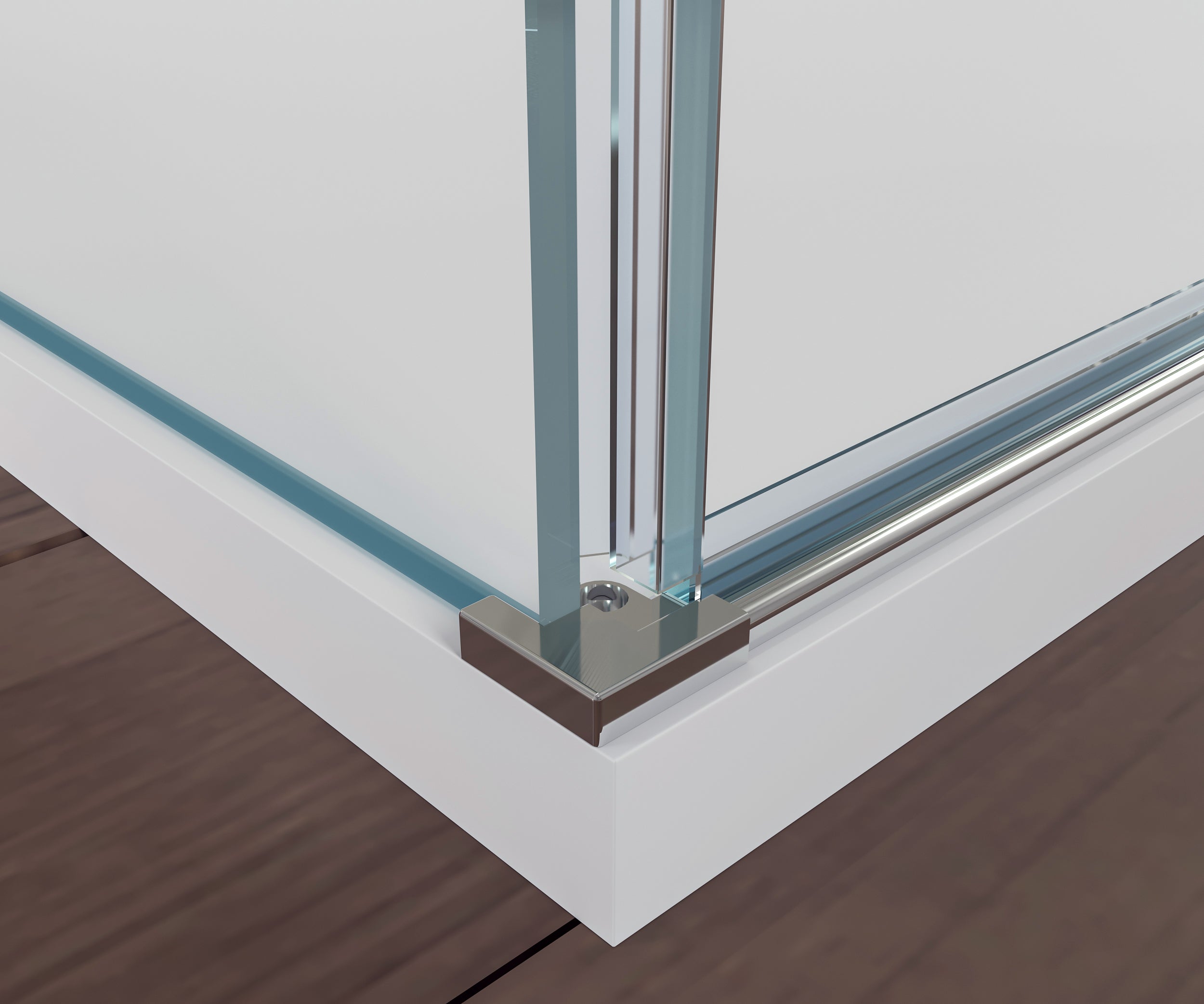 Shower enclosure U-shape EX412 with hinged doors
