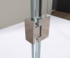 Shower enclosure U-shape EX412 with hinged doors