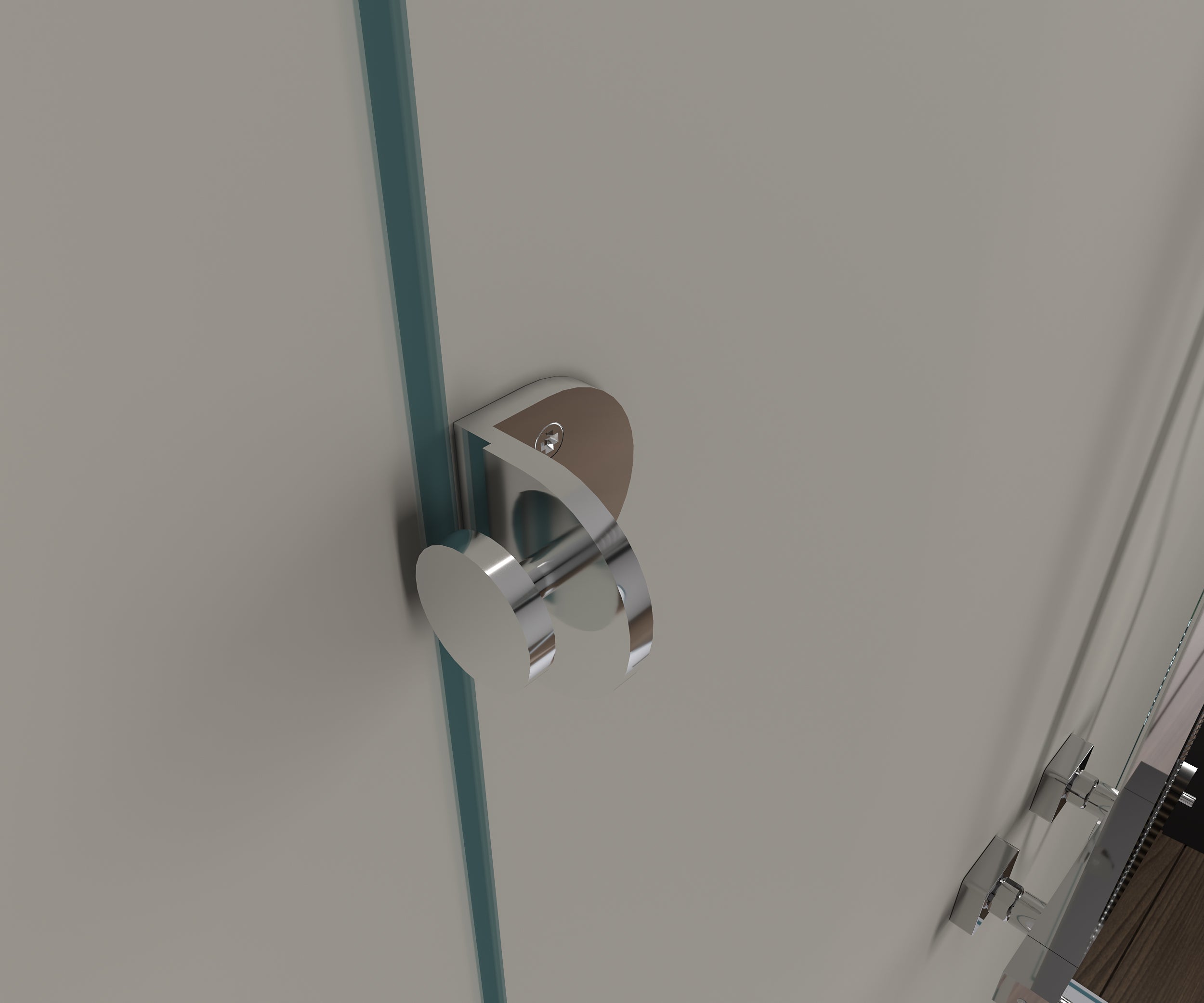 Shower enclosure U-shape EX412 with hinged doors