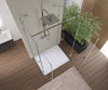 Shower enclosure U-shape EX412  - 120 x 80 x 195cm + with shower tray