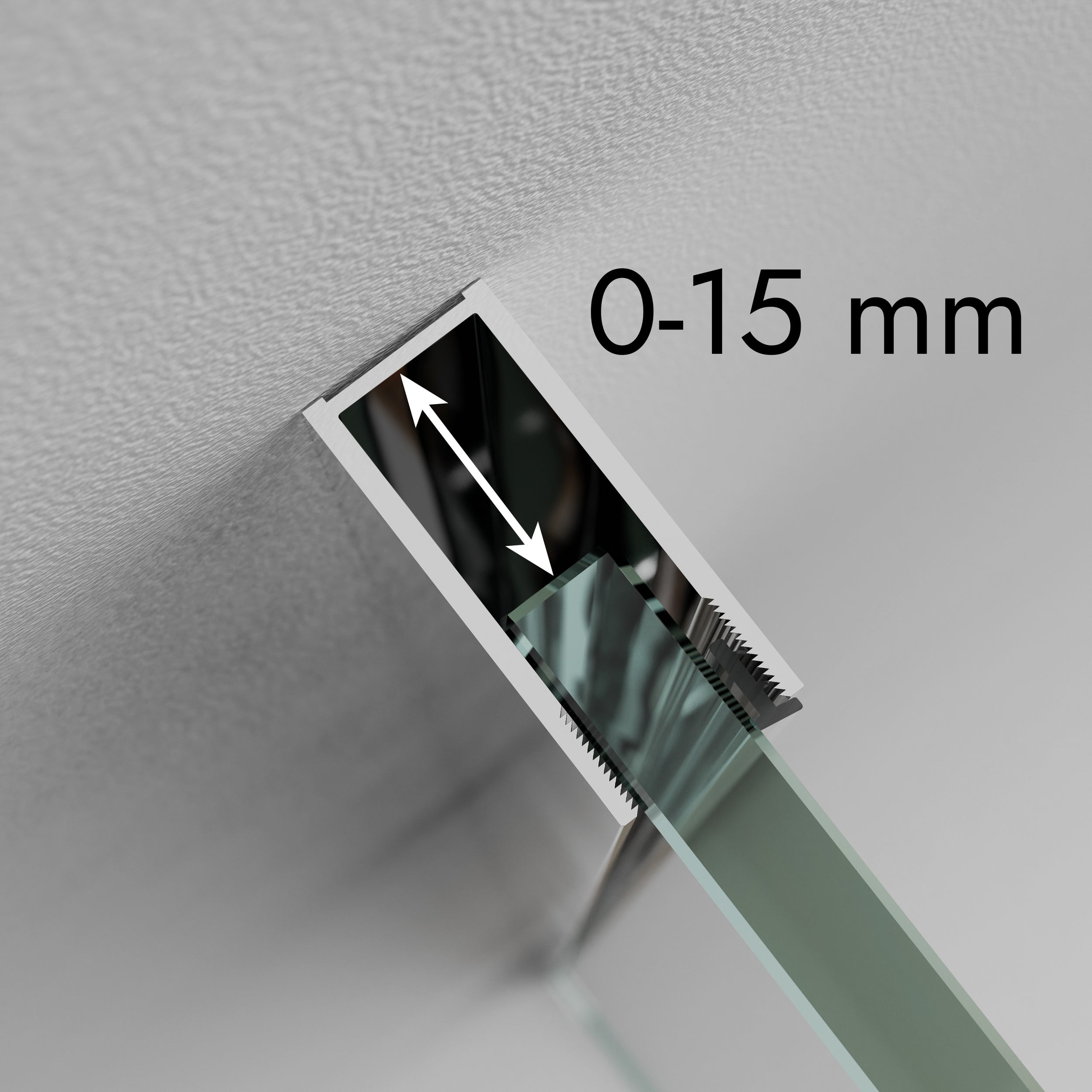 Shower cabin EX101 - genuine NANO glass - grey glass - width selectable