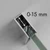 Shower cabin EX101 - genuine NANO glass - grey glass - width selectable
