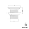 Drain valve FLOWTEC with strainer