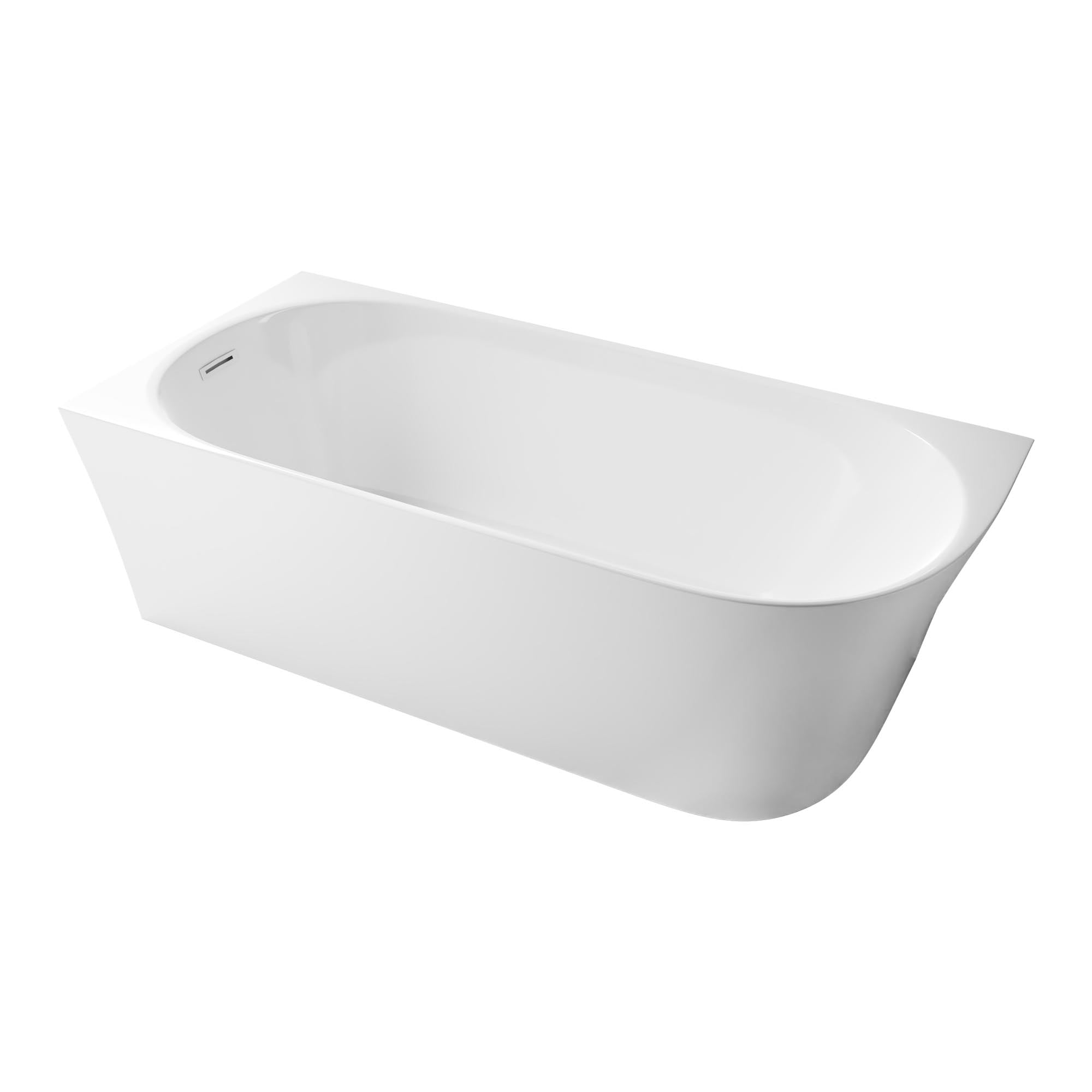 Semi freestanding space-saving bath NORA CORNER Acrylic